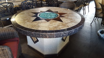 Custom Mosaic Fire Table