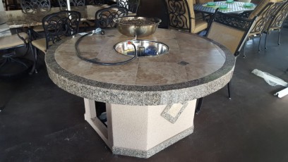 Round Fire Table