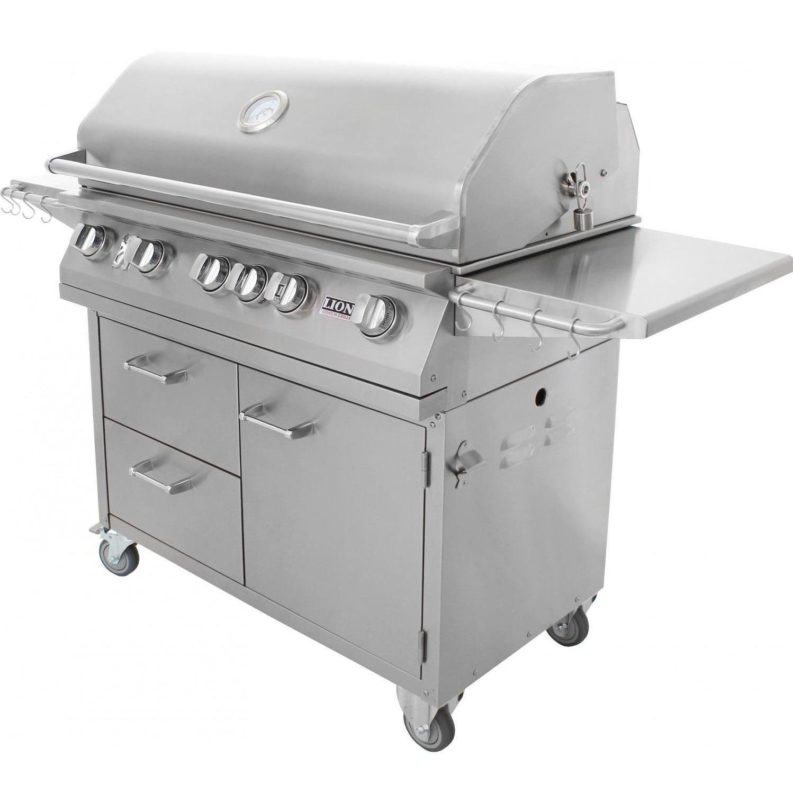 Lion 40Inch Gas Grill L90000 Stainless Steel Freestanding Natural