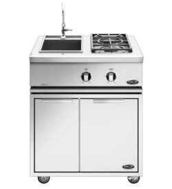 DCS Liberty Natural Gas Double Side Burner And Sink On Cart