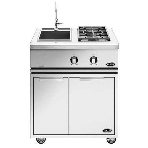 Dcs Liberty Gas Double Side Burner And Sink On Cart Extreme