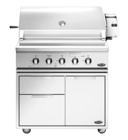 DCS Professional 36-Inch Freestanding Gas Grill With Rotisserie On DCS CAD Cart
