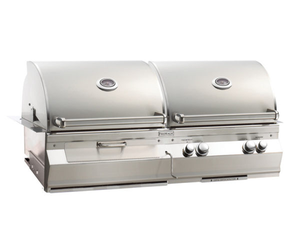 Fire Magic Aurora A830i 46-Inch Built-In Natural Gas And Charcoal Combo Grill With Rotisserie - A830i-6EAN-CB