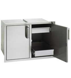 Fire Magic Premium Flush 30-Inch Enclosed Cabinet Storage With Drawers - 53930S-22