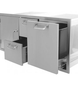 ppm 42 inch single door - 2 drawer - Trash Rollout Combo