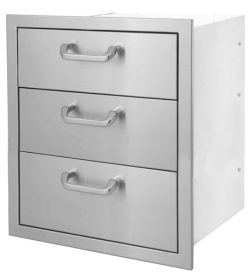 tripe drawers by ppm stainless steel
