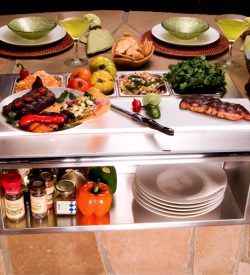 Alfresco Built-In Plating And Garnish Center With Food Pans - APS-30P
