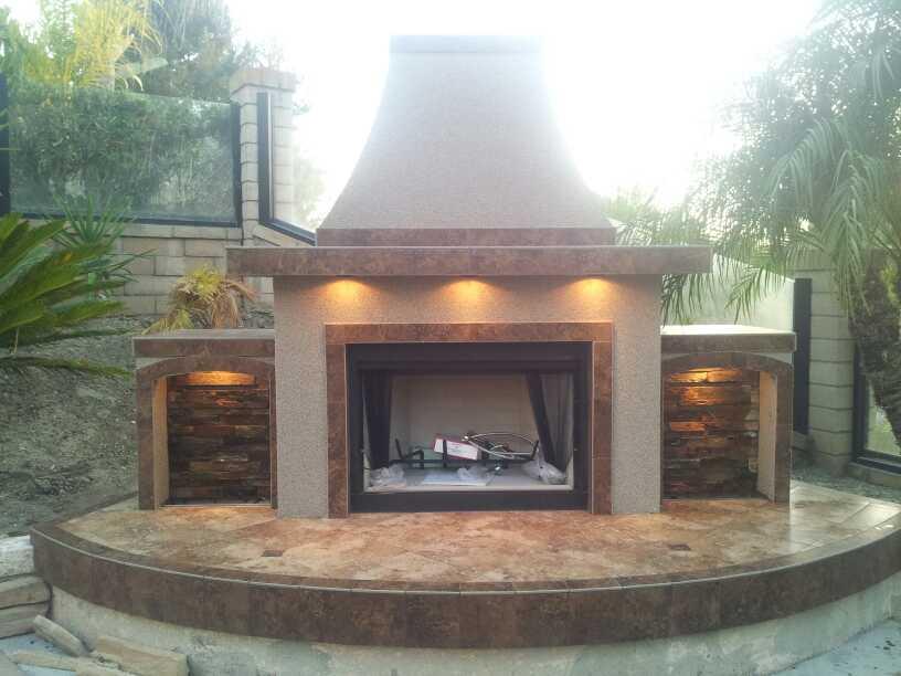 Custom Fireplaces - Extreme Backyard Designs