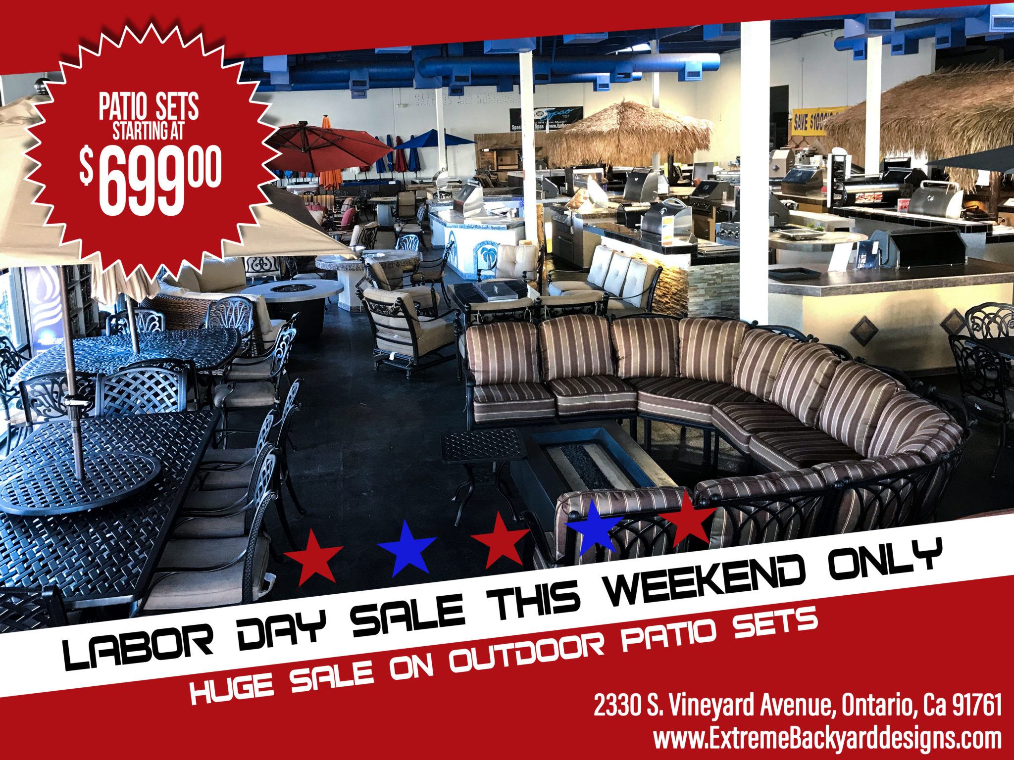 Outdoor Living Labor Day Sale 2019 | Extreme Backyard Designs